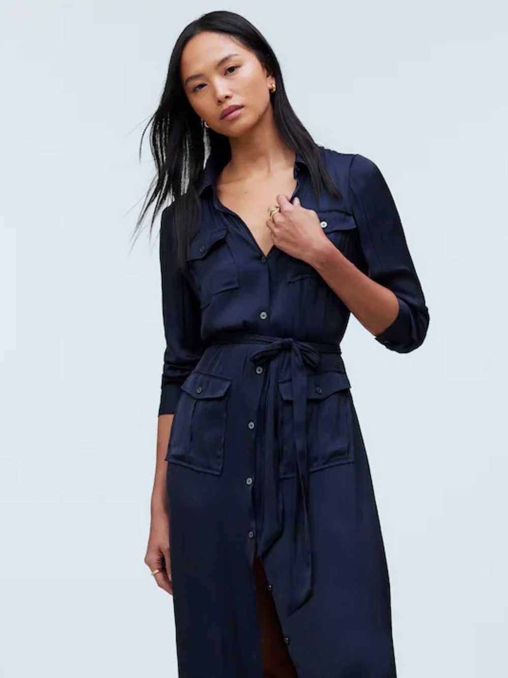 Madewell Utility Maxi Shirtdress